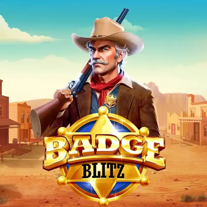 Badge Blitz slot icon by Pragmatic Play, available at Glorion Casino