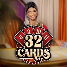 Official Live Casino logo: 32 Cards by Ezugi at Glorion Casino