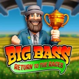 Big Bass Return to the Races slot logo by Pragmatic Play at Glorion Casino