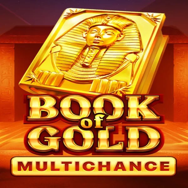 Book of Gold Multichance slot logo by Playson at Glorion Casino