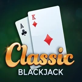 Classic Blackjack slot logo by Red Tiger Gaming at Glorion Casino