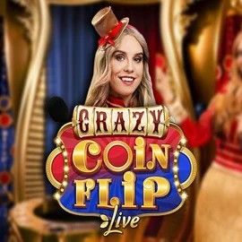 Official Live Casino logo: Crazy Coin Flip by Evolution at Glorion Casino