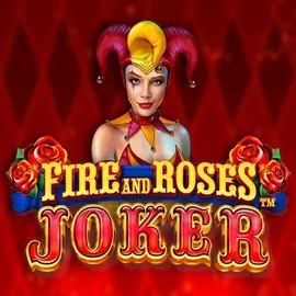Fire and Roses Joker slot logo by Triple Edge Studios at Glorion Casino
