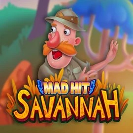 Mad Hit Savannah slot logo by RubyPlay at Glorion Casino